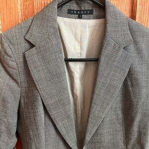 theory wool blazer size 2